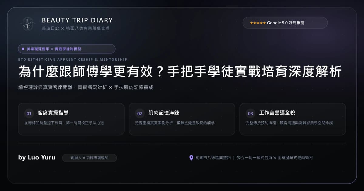 學做臉與美容師學徒指南：實戰手技培訓 vs 證照補習班評比