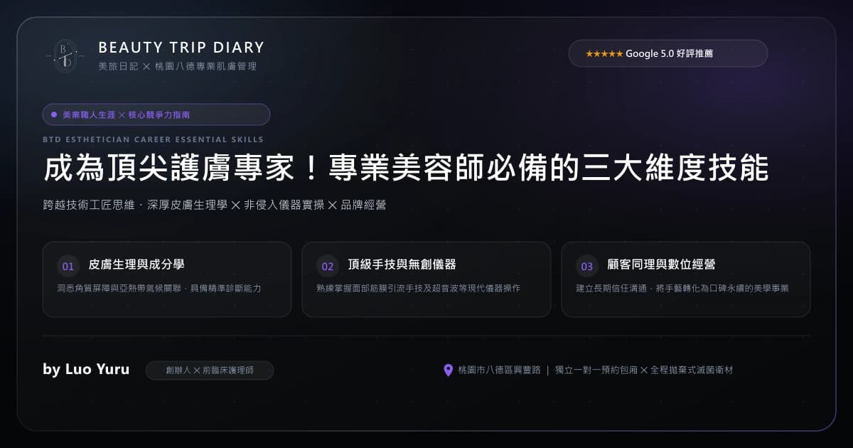 專業美容師必備技能指南：膚況判讀、順向清粉刺與客製化服務