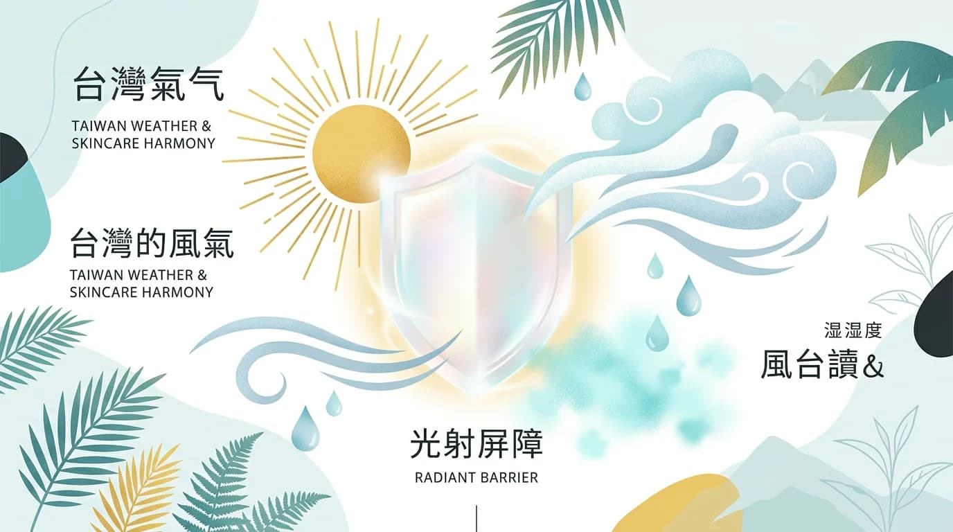 台灣多變氣象元素與透亮肌膚屏障的和諧共生